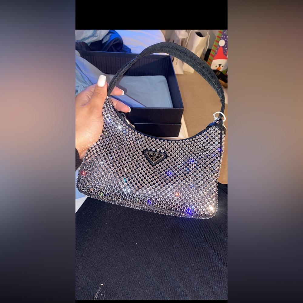Prada Satin Re edition Crystal Bag